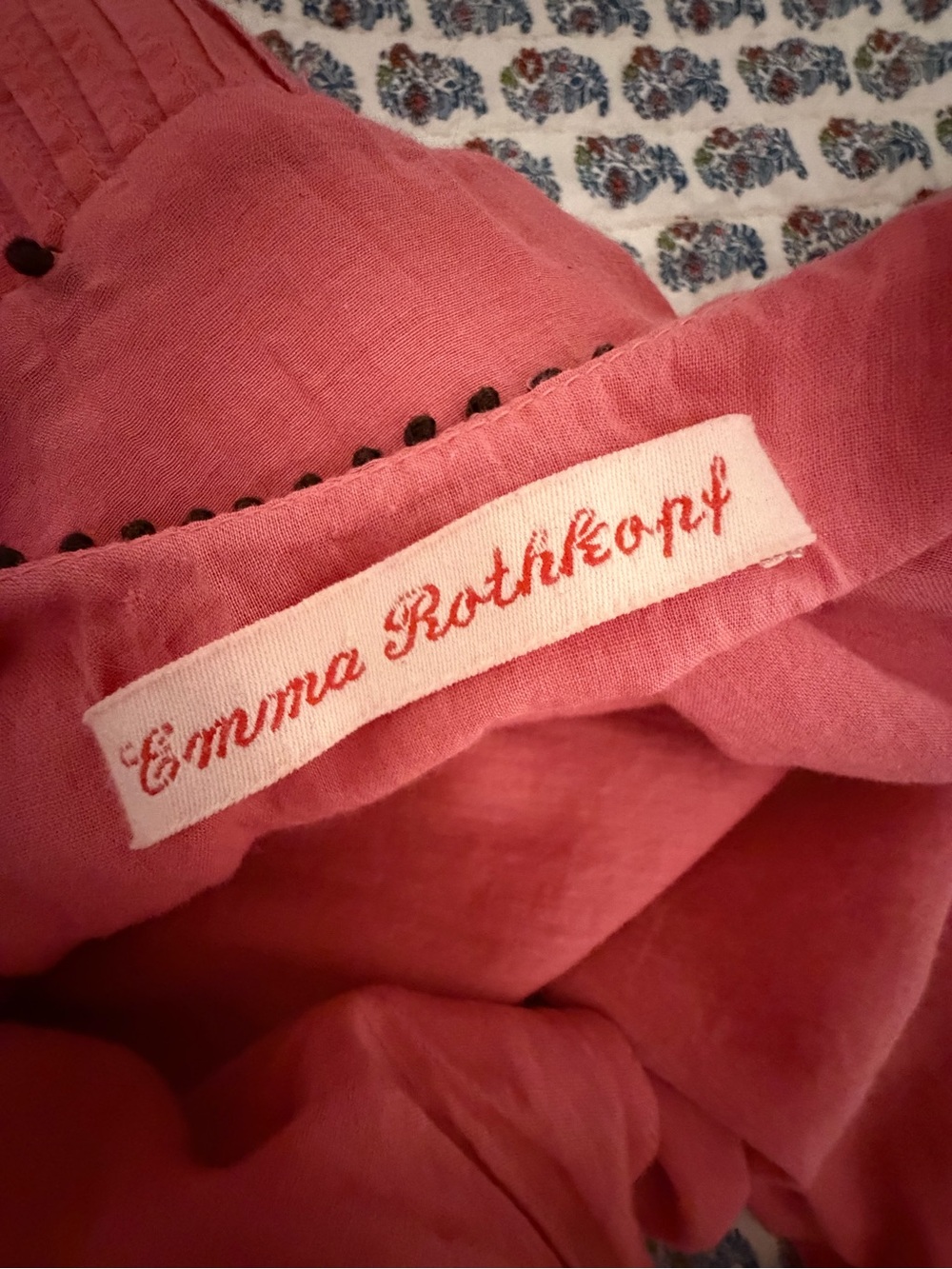 Emma Rothkopf Ida Pintuck Dress - Rose XS - Picture 4 of 5